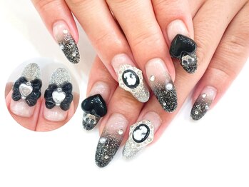 ネイルコレクション ピンク(Nail Collection Pink)/ジェル定額￥9990★カメオ・王冠