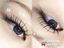 ゼロ(zero)/LEDエクステ120本/フラット