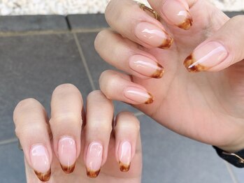 ペアネイル(pearnail)/べっ甲フレンチネイル
