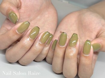 ライズ 本町店(Raize)/シンプルネイル/緑ネイル