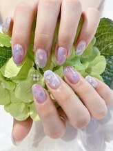 エムデコビューティ(M-DecoBeauty)/定額デザイン　紫陽花