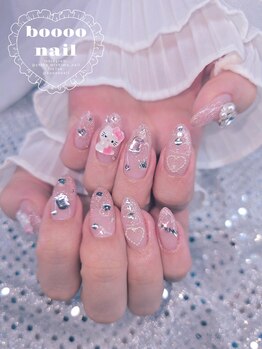 ブーネイル(boooo nail)/冬新作◇キティちゃんネイル
