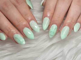 クロム×レースネイル.+°○