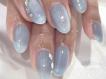 ネイルライフ 目黒店 恵比寿 白金(NailLife)/マグネットビジューネイル