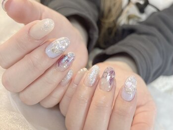 紫陽花カラーで涼し気に♪