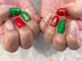 クリスマスネイル