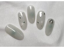 スピードネイル アンド アイ 宮交シティ店/マグネット×チークネイル