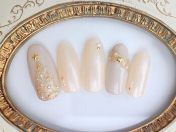 ネイルサロン あかねいろ/クリスマス☆ツリー☆ベージュ