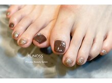 ブリノス(BLINOSS)/ブラウン☆フットネイル