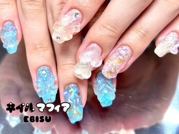 ネイルマフィア 恵比寿(NAIL MAFIA)/クリアパーツネイル