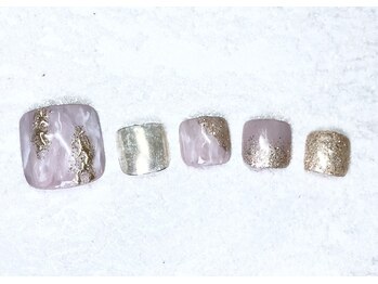 ローズクォーツ(Rose Quartz)/フット定額Bアートコー¥8,500