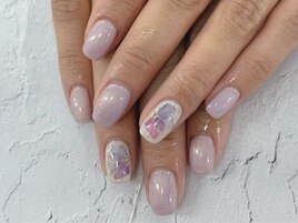 【森】紫陽花ネイル