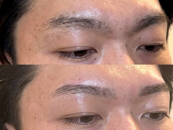 スリーピース(3Peace)/ストレートアーチ眉Before/After