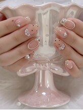 クイーンズネイル(Queeens nail)/ちゅるちゅるネイル　長さだし