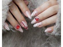 バレンタインネイル/季節に合わせたデザインをご用意