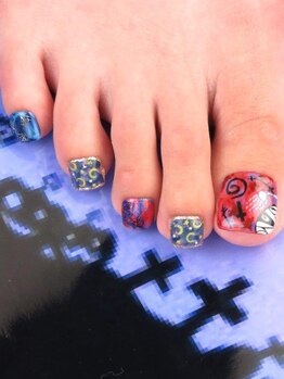 カラーズ 浜松店(colors)/可愛いミーラの徘徊ネイル♪