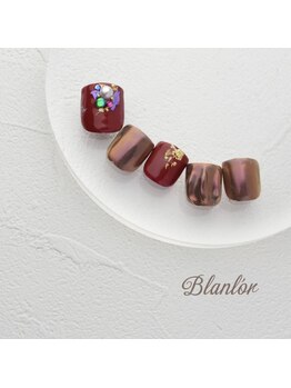 ネイルサロン ブランロール 三軒茶屋店(Blanl'or)/FOOT 秋色ビジュー☆