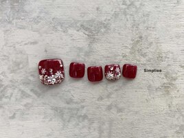 【Foot】雪の結晶