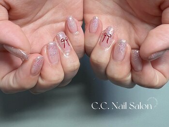シーシーネイルサロン 池袋(C.C.Nail salon)/可愛いピンクラメ