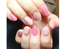 マニエネイル(mani e nail)/桜満開/ピンク/自爪育成/ケア