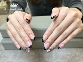 クリスマス/冬ネイル/ツイード