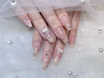 モカ 京橋(moca)/【Ayano】ちゅるんチークネイル