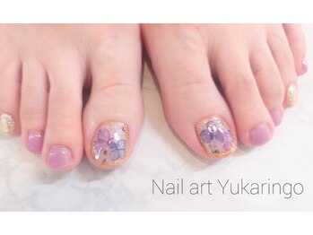 ユカリンゴ(Yukaringo)の写真/癒されるフットバス付き♪サンプル多数で理想の指先に☆特別なフットネイルで気分もUP！