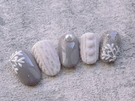 冬クリスマス　お正月ネイル