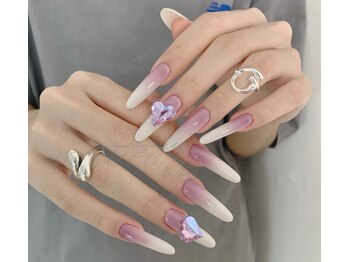 トゥートゥー(TOUTOU)/紫x白カラーグラ