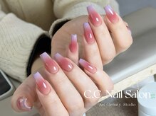 シーシーネイルサロン 池袋(C.C.Nail salon)/チークネイル+カラグラ