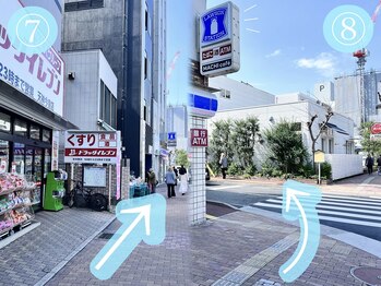 リシェリアイラッシュ(Richer)/LAWSONが見えたら信号渡って左に