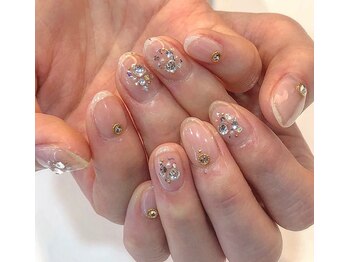 グラマラス アンジェアイ 荻窪店(glamourous ange eye)/クリアビジューネイル