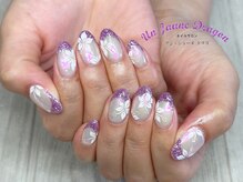 アン ジョーヌドラゴ/【自爪ネイル】手書きフラワー