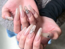 シンプルネイル！　長さだし10本