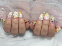 プティ アイビューティ 京橋店(peTiT eyebeauty)/夏　平成ネイル　プルメリア