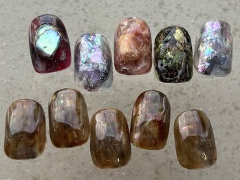 ニュアンスネイル、べっこう