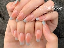 シーシーネイルサロン 池袋(C.C.Nail salon)/チークネイル+カラグラ
