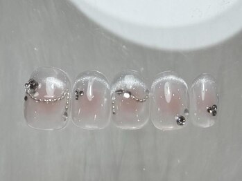 ネイルメゾン 渋谷店(NAIL MAISON)/チークマグネットフレンチ￥7500
