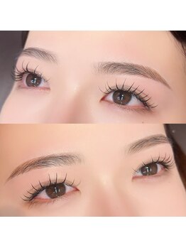 リュール(Lueur)の写真/目元×眉の黄金比率で第一印象を美しく。まつげと眉のセット提案で、洗練された大人の表情美へ。