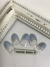 ネイリッシュサロン エー(Nailish Salon A)/2016冬 雪の結晶ネイル
