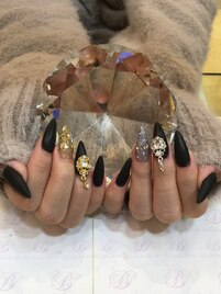 黒マットネイル