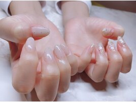 左右非対称ネイル+°