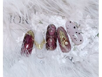 キューティプティ/新作*キルティングネイル*