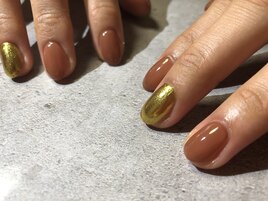個性派ワンカラーネイル