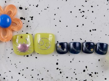 ショコ アンド ラム(Syoko&Lum)/★蟹ミラーネイル★