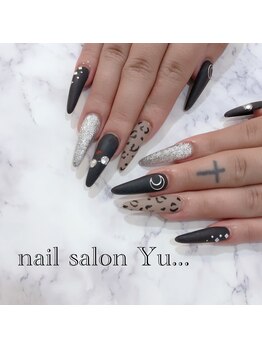 ネイルサロン ユー(Yu...)/マットレオパードnail