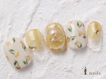 アイネイルズ 横浜WEST店(I-nails)/フラワーアート春色ネイル9480円