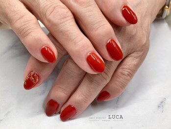 ネイルアトリエルカ(nail atelier LUCA)/M-367 ミラーフラワーネイル