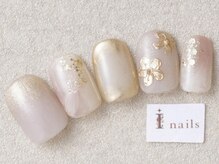 アイネイルズ 三宮店(I nails)/ゴールドフラワーブライダル