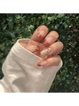 クレオネイルズ(Cleo Nails) 赤ラメフレンチ